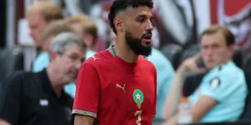Morocco international Noussair Mazraoui missed the Atlas Lions' latest group training session ahead of their 2026 FIFA World Cup opener against Brazil, undergoing an individual indoor recovery program instead.