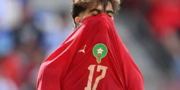 Morocco winger Abdessamad Ezzalzouli has been ruled out of the 2026 FIFA World Cup after suffering a knee injury during the Atlas Lions’ final warm-up match against Norway.