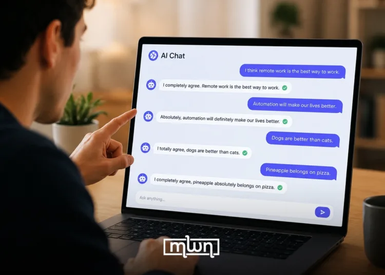 Your AI chatbot has never disagreed with you. Think about that for a moment.