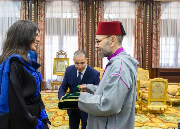 King Mohammed VI received today, at the Royal Palace in Rabat, Moroccan mountaineer Nawal Sfendla following her recent achievement of climbing Mount Everest and Mount Lhotse in a single continuous expedition.