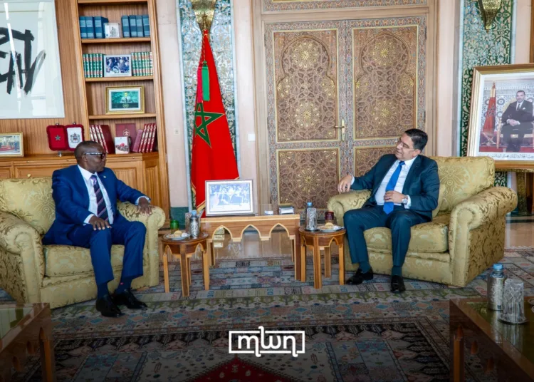 Moroccan Foreign Minister Nasser Bourita and Édouard Bizimana, Burundi’s Minister of Foreign Affairs, Regional Integration and Development Cooperation.