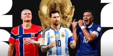 Messi, Mbappé and Haaland