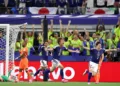 Japan entered Asian history after their midfielder Kaishu Sano scored a goal in the first half against Brazil.