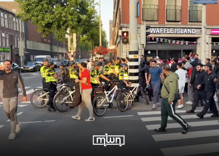 Dutch Police Move Aggressively Against Moroccan Fans Celebrating World Cup Victory