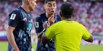 - FIFA has announced today a one-match suspension for Paraguay midfielder Miguel Almirón following his historic expulsion during his country's last World Cup fixture.