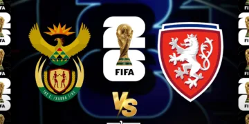 South Africa and Czechia announced their starting lineups for their second Group A match at the 2026 FIFA World Cup.
