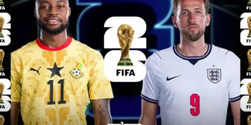England take on Ghana tonight at Boston Stadium, Foxborough, in a crucial Group L clash at the 2026 FIFA World Cup.