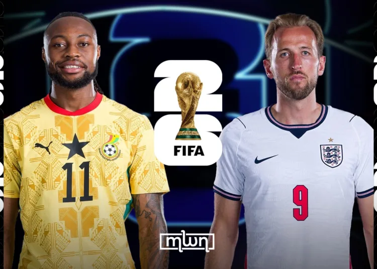 England take on Ghana tonight at Boston Stadium, Foxborough, in a crucial Group L clash at the 2026 FIFA World Cup.