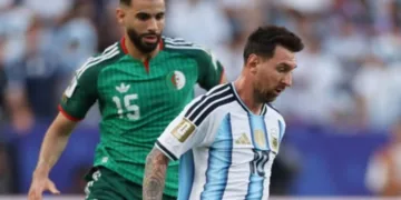 Lionel Messi made history on Tuesday by scoring a hat-trick in Argentina’s 3-0 win over Algeria in their opening match of the 2026 FIFA World Cup in Kansas City.
