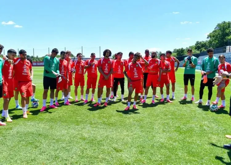Morocco completed preparations for tomorrow's crucial 2026 FIFA World Cup clash against Scotland with a full squad available, as all 26 players took part in the team's final training session in Boston.