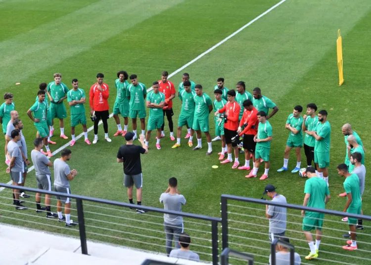 The Moroccan national team stepped up preparations for its upcoming FIFA World Cup 2026 showdown against Scotland with a training session held on Monday at Pingry School in New Jersey. With the crucial Group C encounter just days away, head coach Mohammed Ouahbi oversaw another important workout aimed at fine-tuning his squad ahead of Friday’s match in Boston.