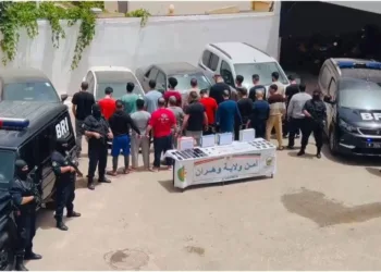 Algerian police announced Monday the arrest of 23 people in Oran, including 18 Moroccan nationals.