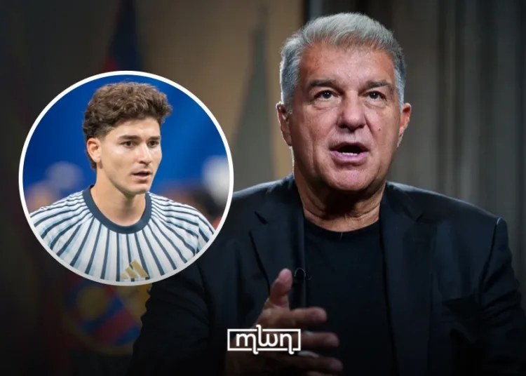 Barcelona president Joan Laporta has revealed that the club will not wait indefinitely for Atlético Madrid to decide on Julián Álvarez's future.