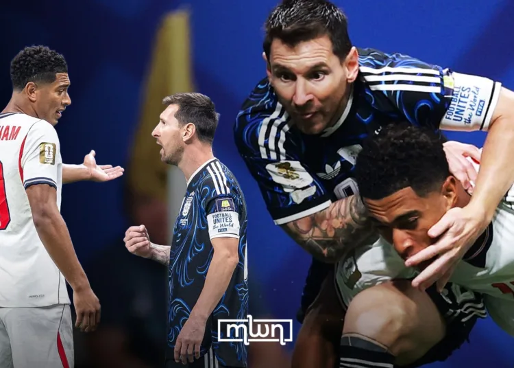 Jude Bellingham has revealed the reason behind his heated first-half argument with Lionel Messi during their 2-1 World Cup semi-final clash.