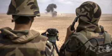 A delegation of roughly 30 Moroccan officers entered the Gaza Strip on Wednesday, marking the first field tour by the Moroccan military.