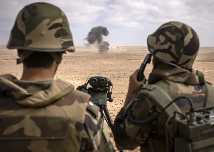 A delegation of roughly 30 Moroccan officers entered the Gaza Strip on Wednesday, marking the first field tour by the Moroccan military.