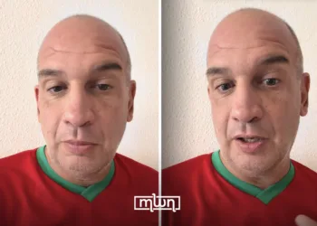 Isaac Fernández Atencia, the spokesperson of Nueva Melilla, appeared wearing a Moroccan national team jersey.