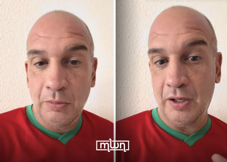 Isaac Fernández Atencia, the spokesperson of Nueva Melilla, appeared wearing a Moroccan national team jersey.