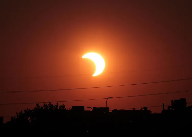 A solar eclipse occurs when the Moon passes between the Earth and the Sun.