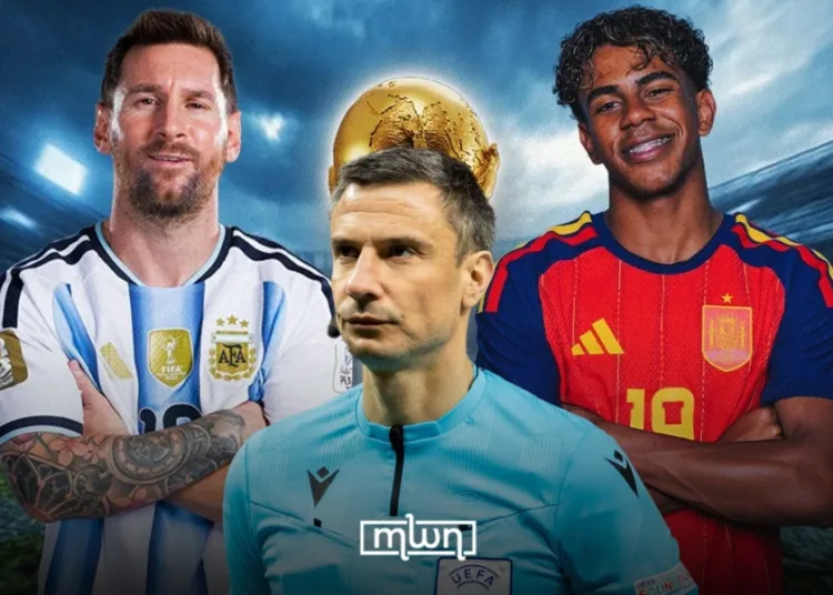 Slavko Vincic will take charge of the 2026 FIFA World Cup final between Argentina and Spain.