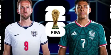 England and Mexico have confirmed their starting lineups for their World Cup round-of-16 match at Estadio Azteca in Mexico City.