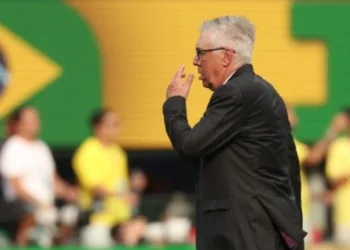 Brazil's head coach, Carlo Ancelotti