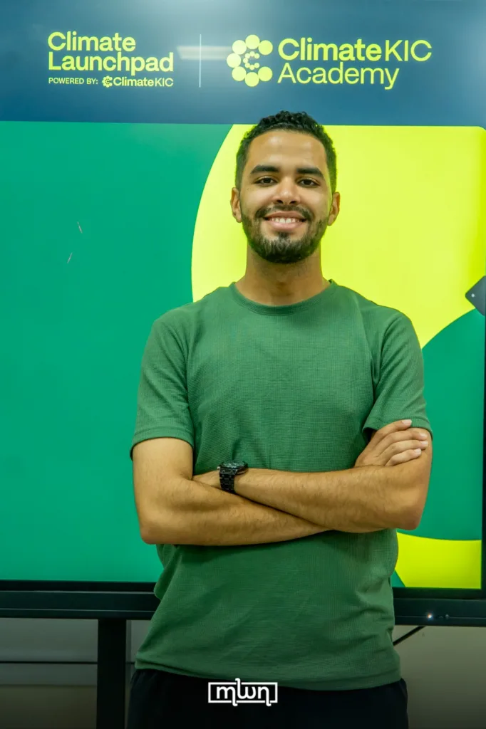Reda Boujliliba, project coordinator for Women in Cleantech, at Meknes Bootsrap / MWN Photography Team