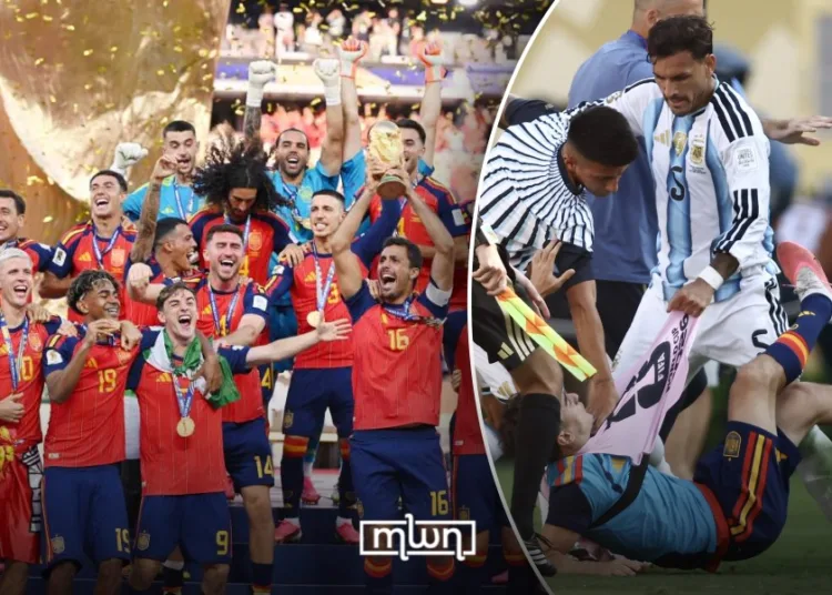Tempers Flare After Paredes Sees Red FollowingSpain’s World Cup Triumph