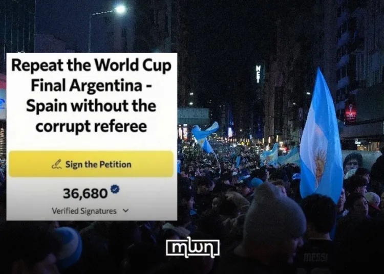 Argentine fans petition world cup