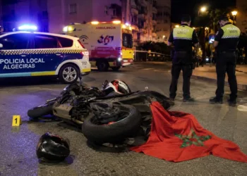 The woman was riding as a passenger on a large-displacement motorcycle driven by her husband during celebrations that followed Morocco’s qualification for the quarterfinals of the 2026 FIFA World Cup.
