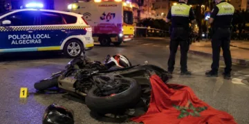 The woman was riding as a passenger on a large-displacement motorcycle driven by her husband during celebrations that followed Morocco’s qualification for the quarterfinals of the 2026 FIFA World Cup.