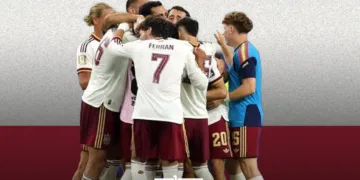 On Tuesday, Spain won 2-0 in the World Cup semifinal.