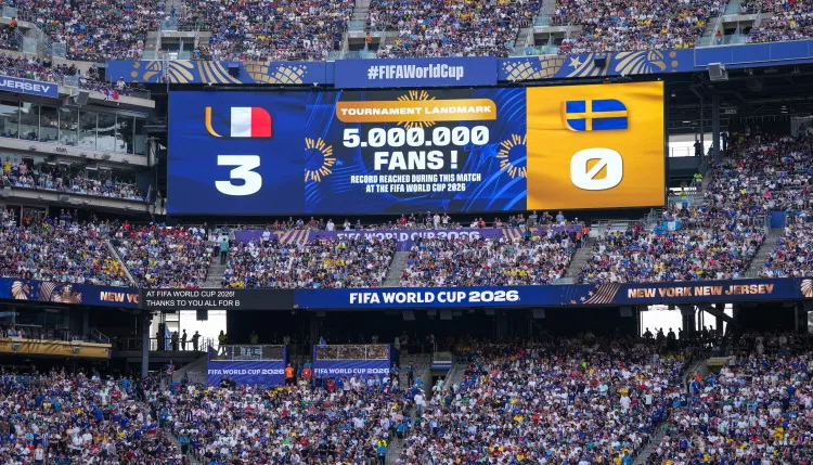 The 2026 FIFA World Cup has officially surpassed the five million attendance mark.