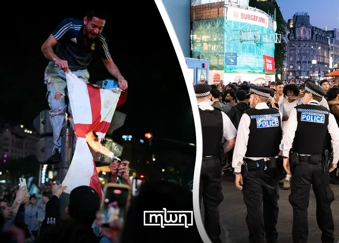 Argentina and England Fans Clash After World Cup Semi-Finals