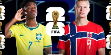 Brazil face Norway today at New York New Jersey Stadium in East Rutherford in the Round of 16 of the 2026 FIFA World Cup