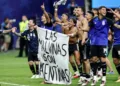 Argentina's Falklands Banner After England Win Could Trigger FIFA Action credit: REUTERS