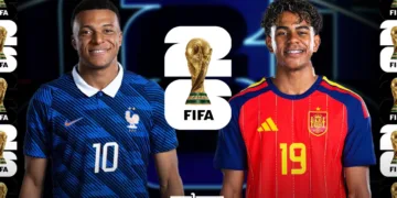 European football giants Spain and France face off today in Arlington, Texas, with a spot in the World Cup Final on July 19 at stake