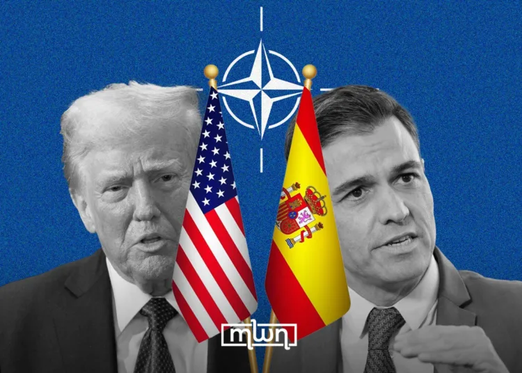 US President Donald Trump on Wednesday ordered an immediate halt to all trade with NATO ally Spain.