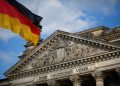 A German flag in Berlin, in a file photo from Reuters.
