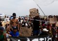 Ceuta Migrants Protest for Asylum, Hundreds Remain in Beach Settlement/ Photo CR: REUTERS/Maria Alejandra Cardona
