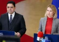 High Representative Kaja Kallas and Moroccan Foreign Minister Nasser Bourita.