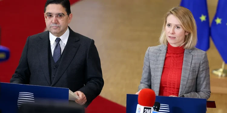 High Representative Kaja Kallas and Moroccan Foreign Minister Nasser Bourita.