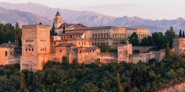 The Alhambra is a Nasrid-era palace and fortress complex in Granada, Spain, historically the country’s most visited monument and a UNESCO World Heritage Site.