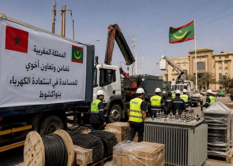 Morocco dispatched a technical team, along with equipment and supplies, to Mauritania’s capital to help restore electricity across broad areas of Nouakchott.