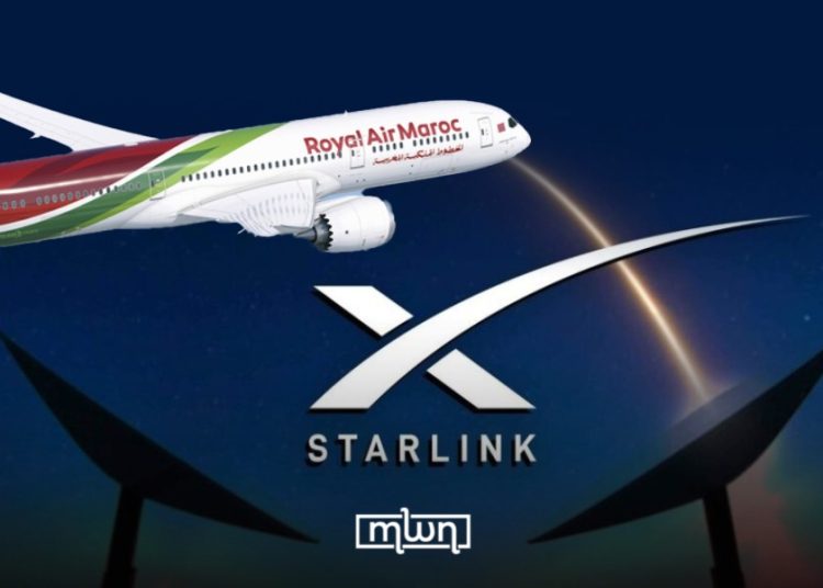 Royal Air Maroc (RAM) has become the first airline in Africa to sign with Starlink, the satellite internet arm of Elon Musk’s SpaceX, to bring Wi-Fi to its entire fleet.
