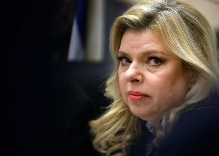 Sara Netanyahu, the wife of Israeli Prime Minister Benjamin Netanyahu.