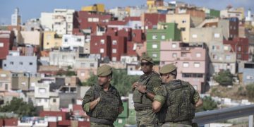 Military personnel on the streets of Ceuta, August 20, 2026, in Ceuta, Spain. Marcos Moreno / Europa Press