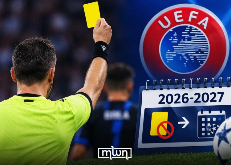 UEFA Changes Yellow Card Suspension Rules Ahead of 2026-2027 European Season