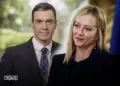 Spanish Prime Minister Pedro Sanchez and Italian Prime Minister Giorgia Meloni