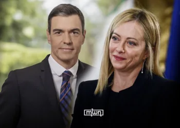 Spanish Prime Minister Pedro Sanchez and Italian Prime Minister Giorgia Meloni